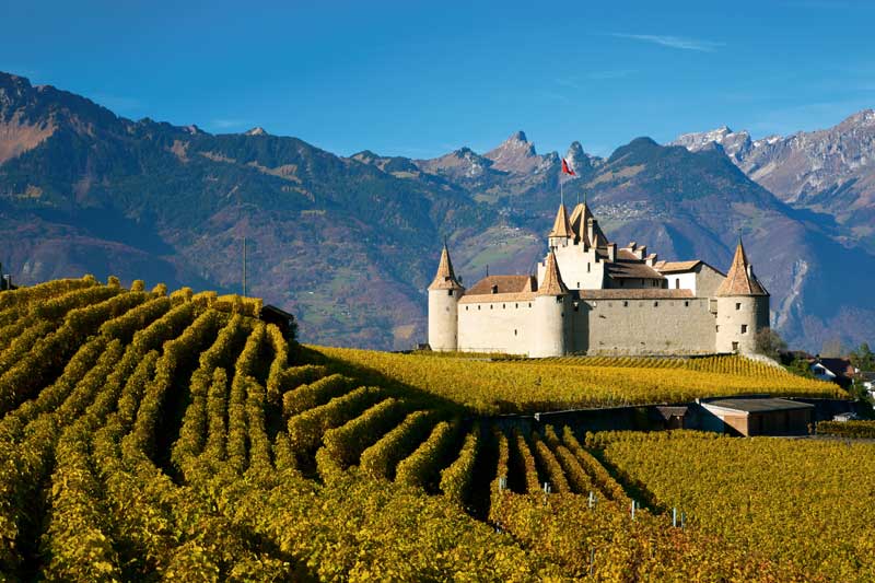 Aigle Castle in Switzerland