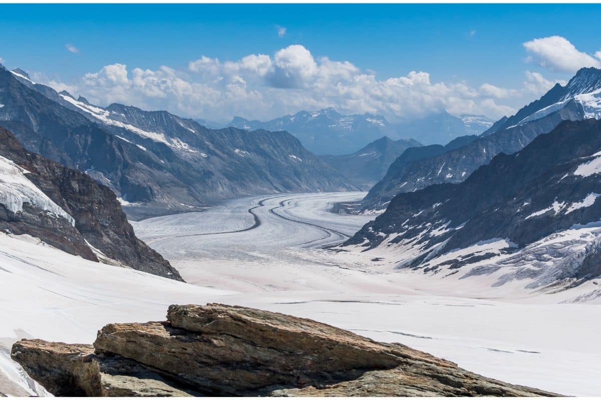 Aletsch Glacier as seen from Jungfraujoch