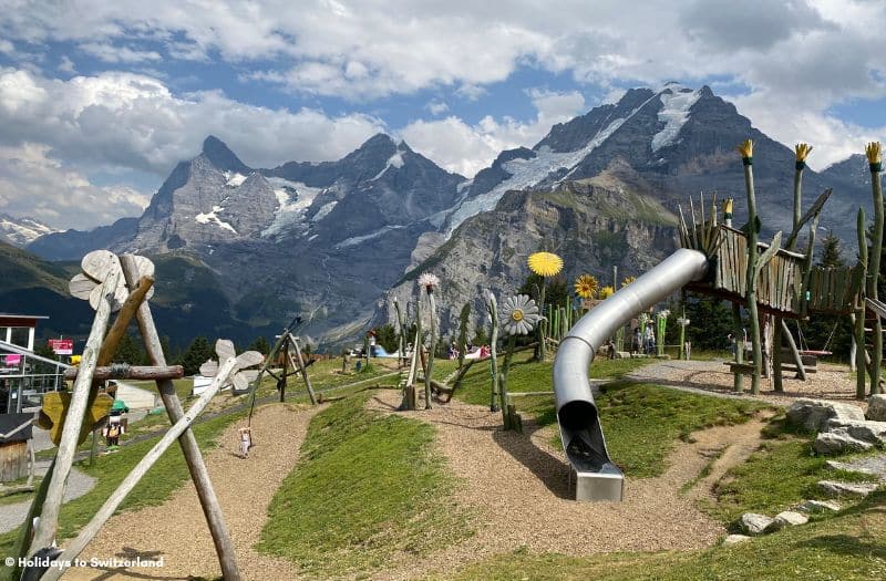 Allmendhubel playground above Mürren, Switzerland