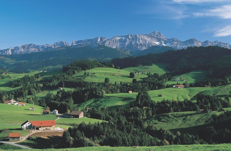 Rural scenery in Appenzellerland