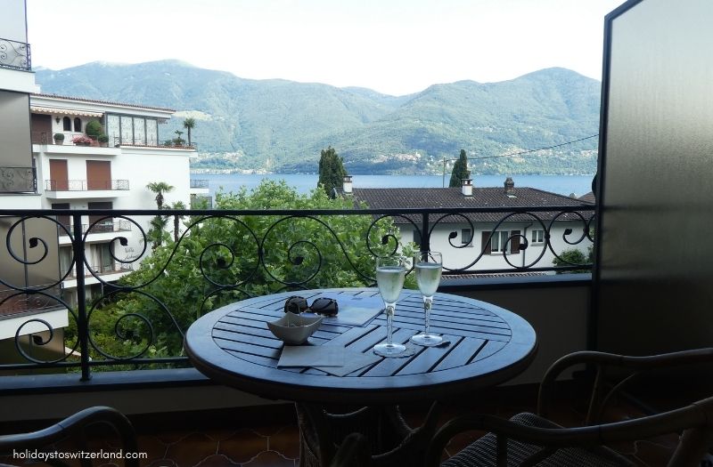 Balcony view at Hotel Sunstar Brissago