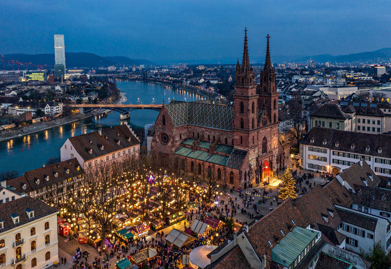 Basel Switzerland at Christmas time