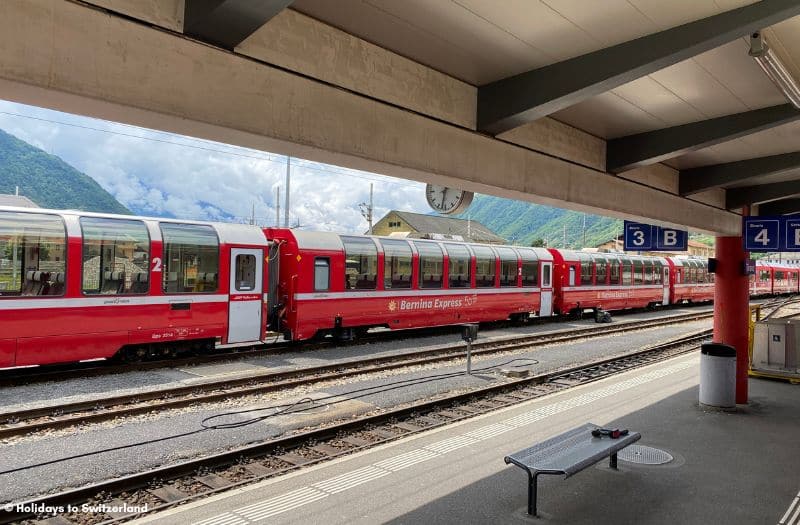 Bernina Express at Tirano station