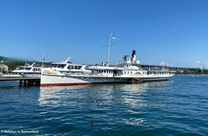 Boat on Lake Zurich