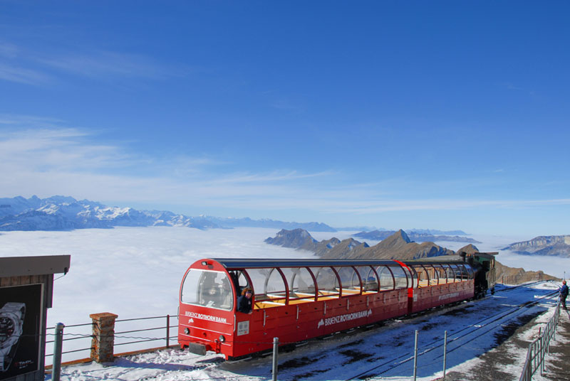 Brienz Rothorn Bahn in winter