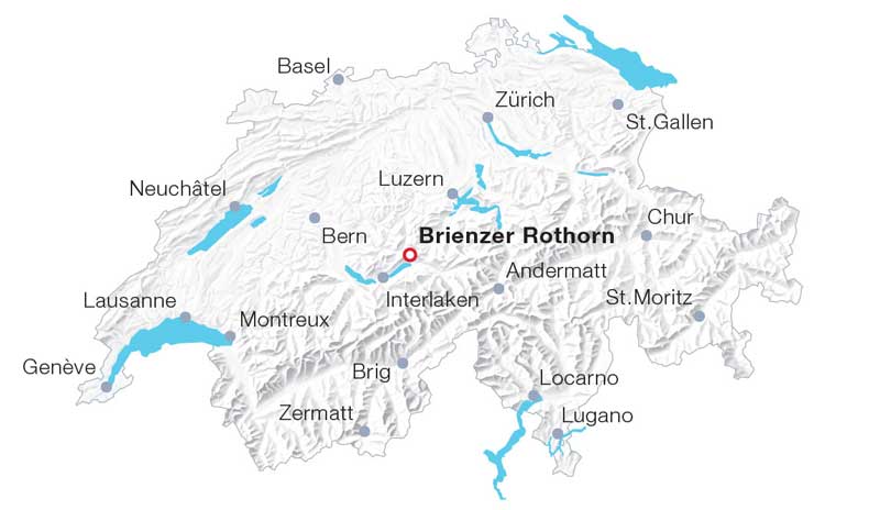 Brienzer Rothorn map