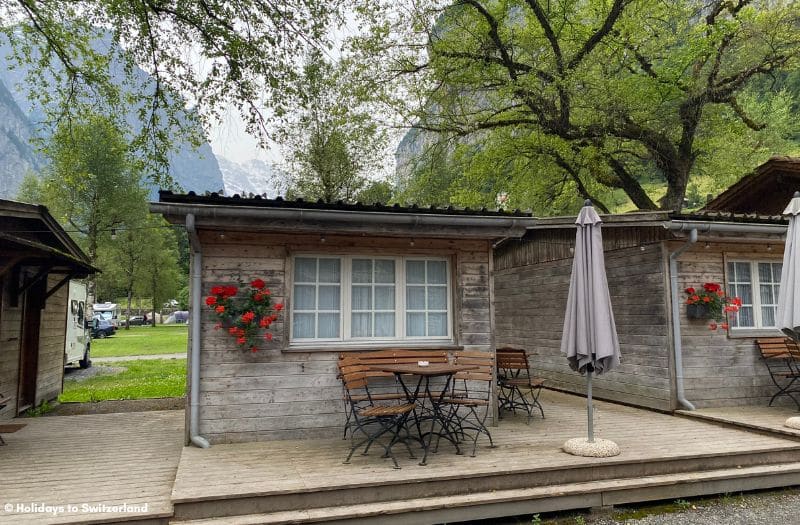 Bungalow at Camping Jungfrau in Lauterbrunnen, Switzerland