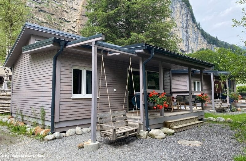 Self-catering accommodation at Camping Jungfrau, Lauterbrunnen