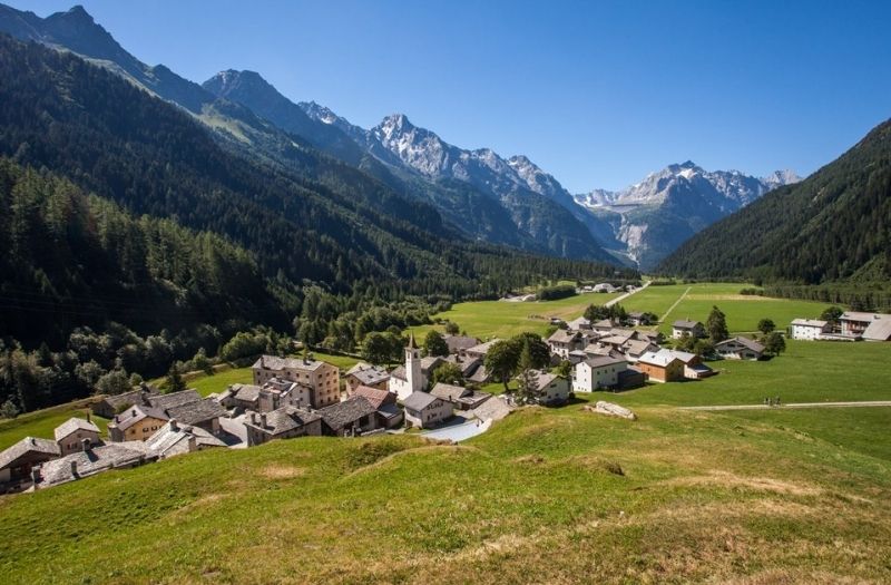 Casaccia in Bregaglia, Graubunden, Switzerland