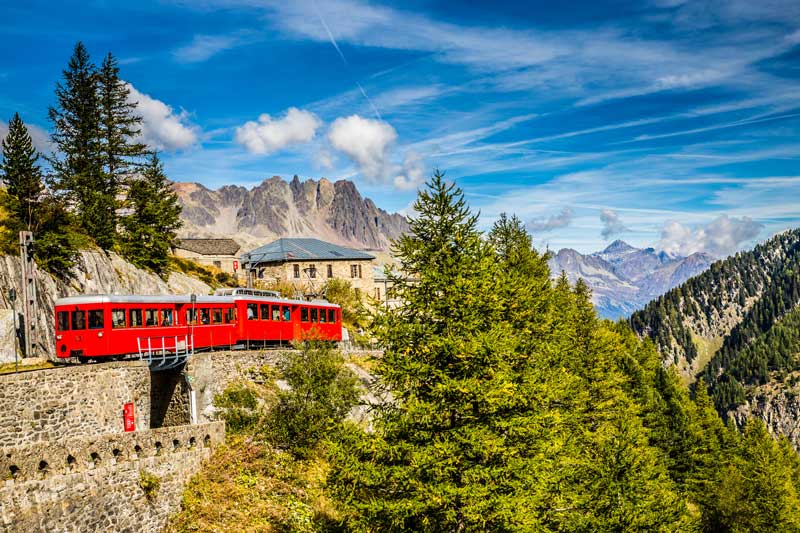 The Montenvers train from Chamonix