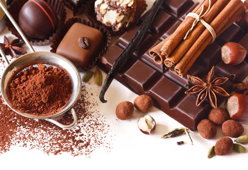 Selection of chocolates