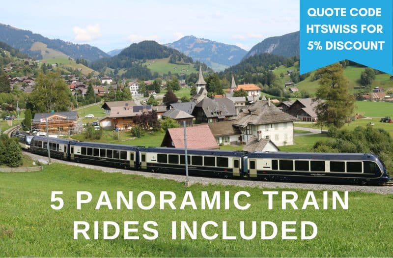 Echo Rails and Trails small group tour of Switzerland discount offer