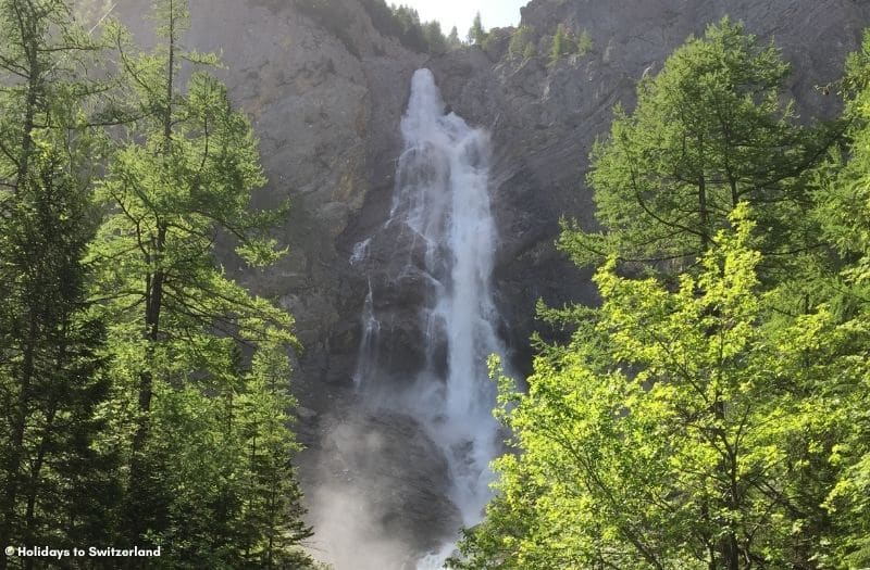 Engstligen Falls near Adelboden in Switzerland