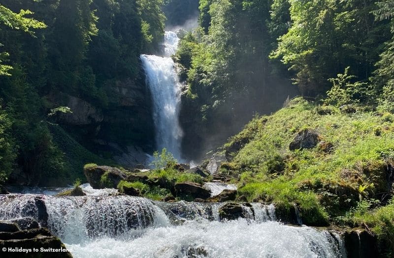 Giessbach Falls at Lake Brienz near Interlaken, Switzerland