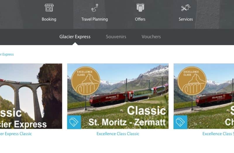 Image showing how to make a booking on the Glacier Express