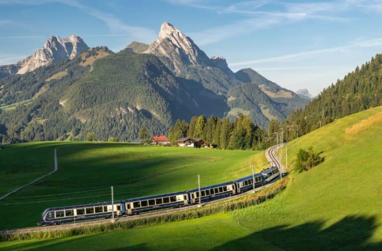 Golden Pass Express panoramic train in Switzerland