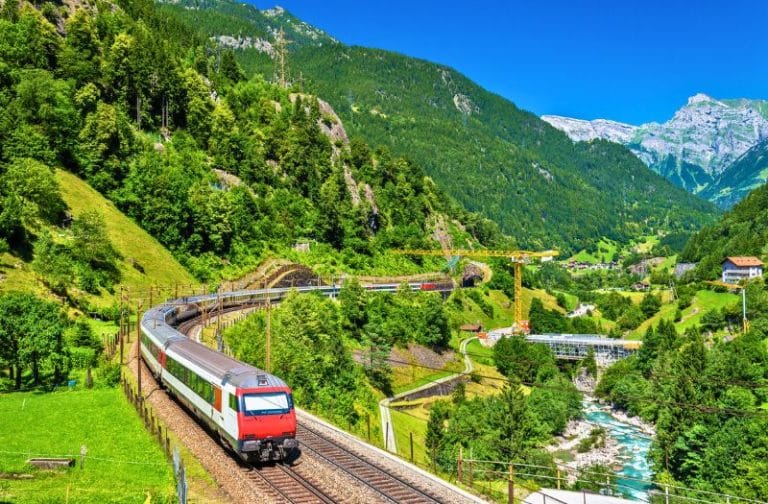 Gotthard railway Intercity train