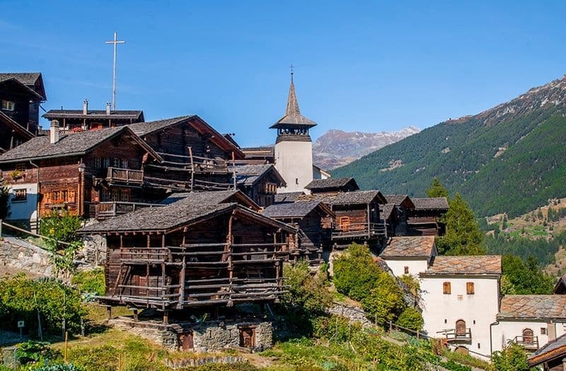 Grimentz village, canton Valais, Switzerland