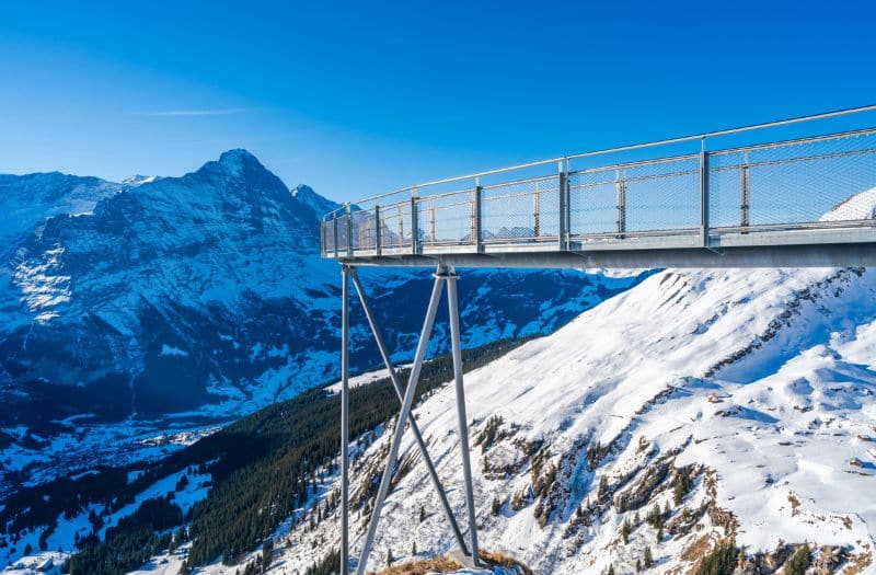 Cliff Walk at Grindelwald First in Switzerland