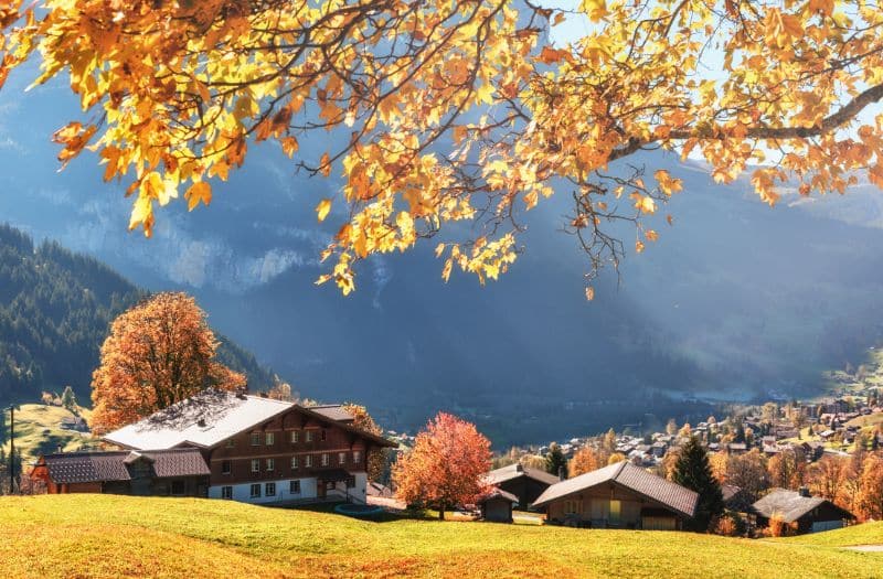 Grindelwald in autumn