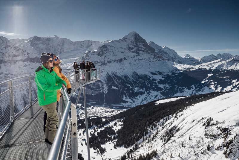 Tissot Cliff Walk observation platform at Grindelwald First