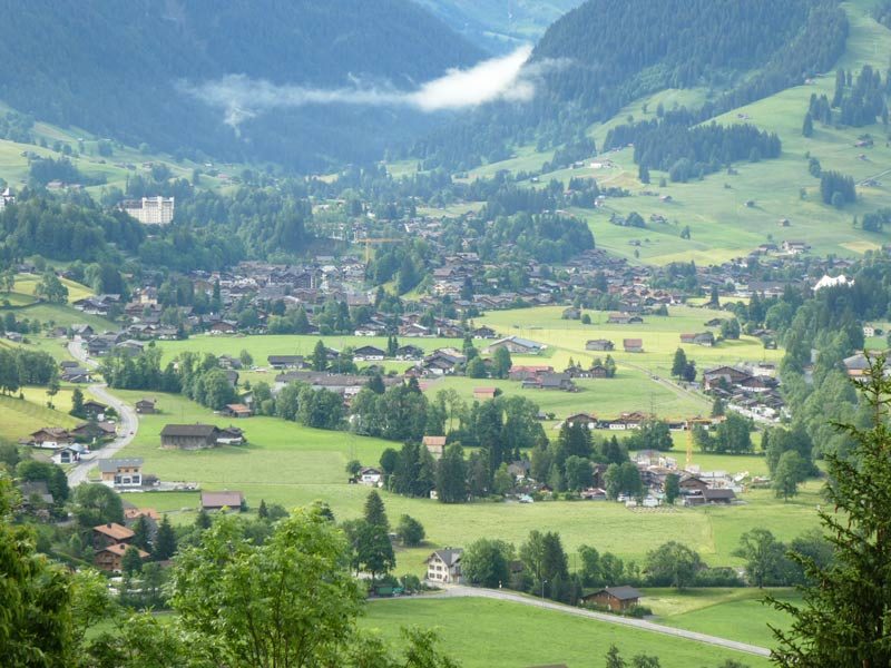 View towards Gstaad, Switzerland