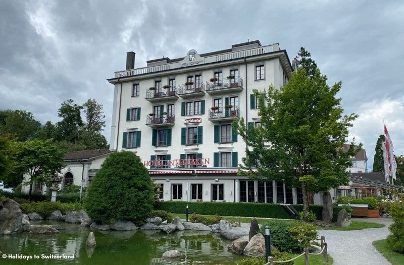 Hotel Interlaken overlooking the Japanese Garden in Interlaken