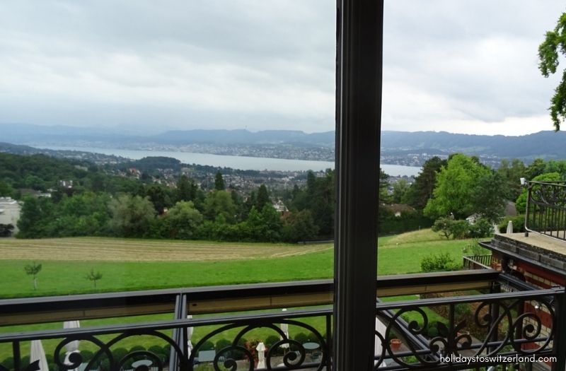 View of Lake Zurich from Sorell Hotel Zurichberg