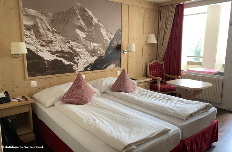 Double room at Hotel Spinne in Grindelwald