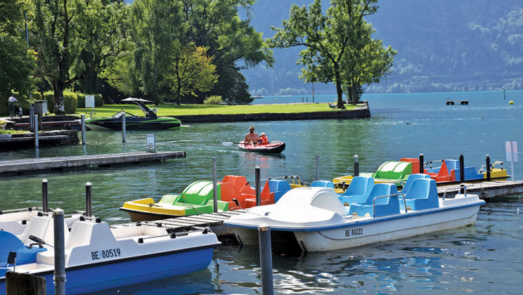 Pedaloes at Manor Farm, Interlaken