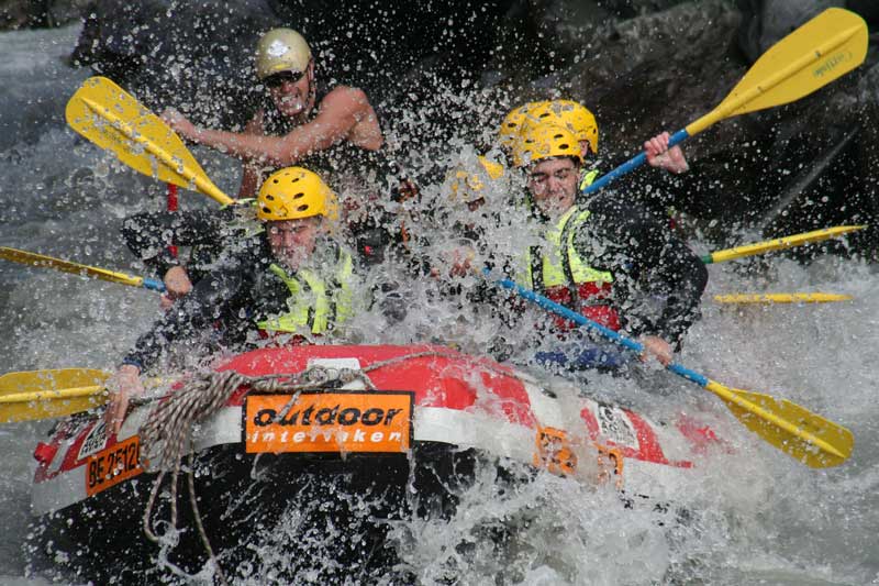 Rafting in Interlaken