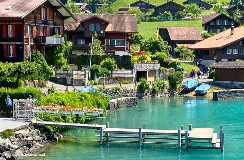 Boat pier in Iseltwald.