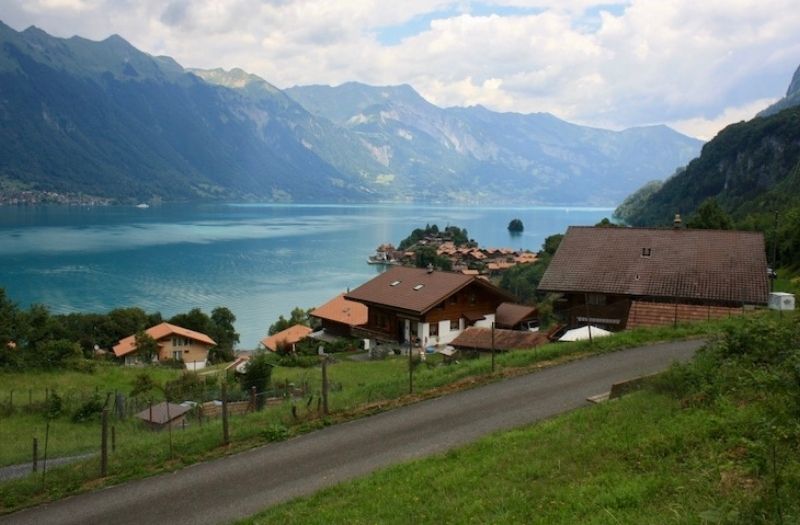 The village of Iseltwald, Lake Brienz.