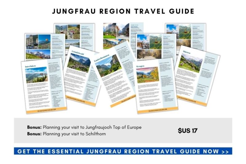 the jungfrau Region Travel Guide ebook mockup