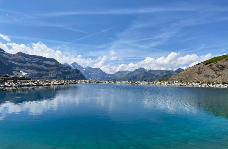 Fallbodensee is a picturesque alpine lake just above Kleine Scheidegg.