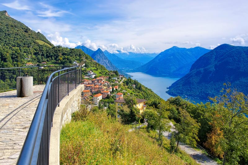 Lake Lugano from Bre