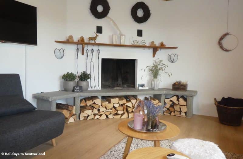 Living room in farmhouse in Appenzell region, Switzerland