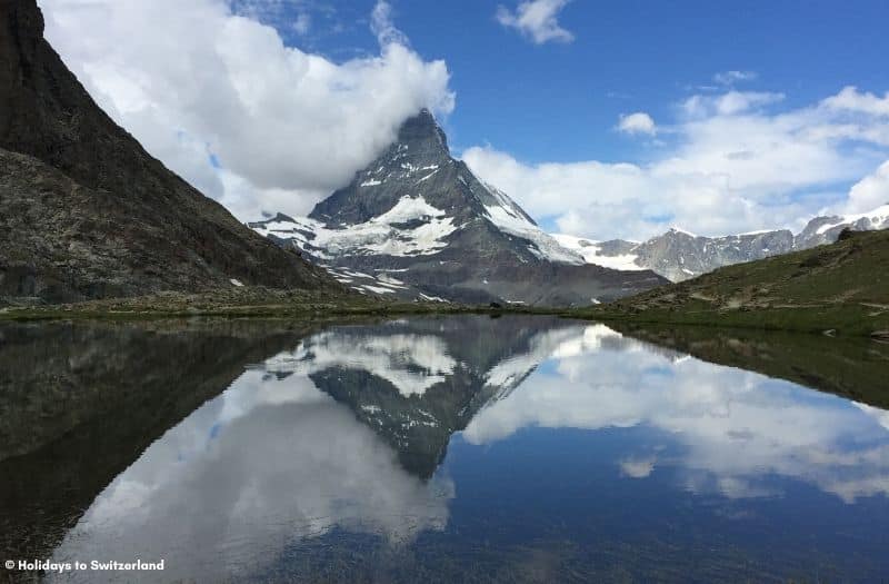 The Matterhorn with its reflection in Riffelsee