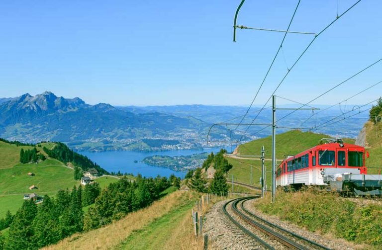 Mt Rigi cogwheel train