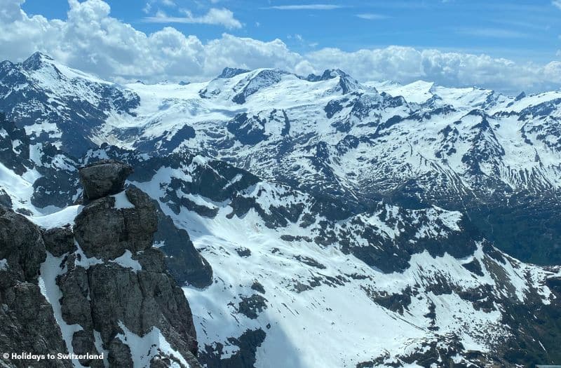 Panoramic view from Mt Titlis, Switzerland