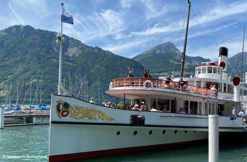 Paddle steamer on Lake Lucerne