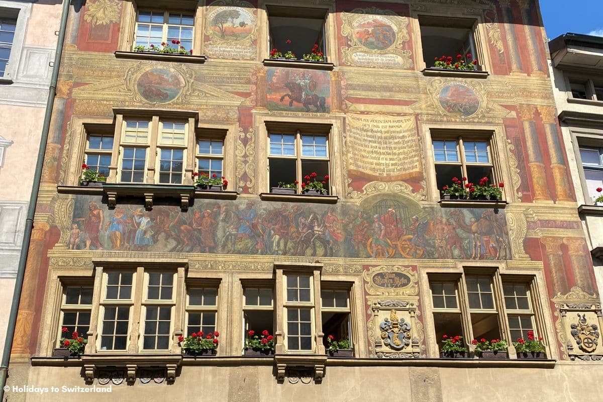 Painted facade in Schaffhausen