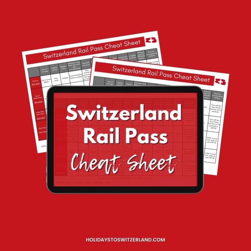 Switzerland Rail Pass Cheat Sheet