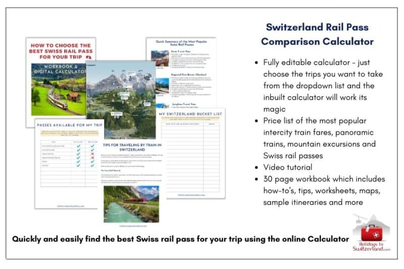 Switzerland Rail Pass Comparison Calculator