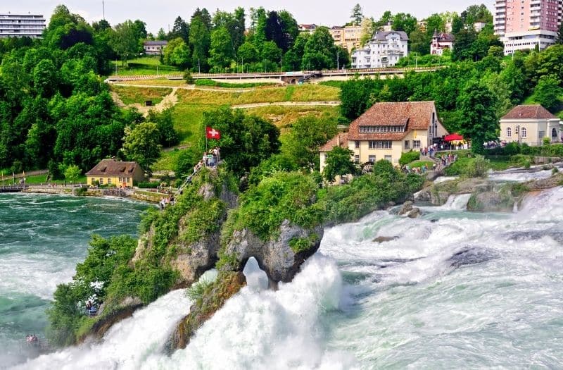 View over Rhine Falls