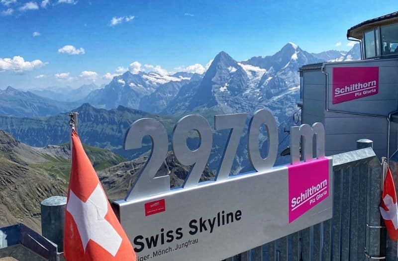 Schilthorn Observation Deck at 2970 metres