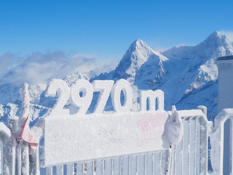 Schilthorn summit at 2970 metres