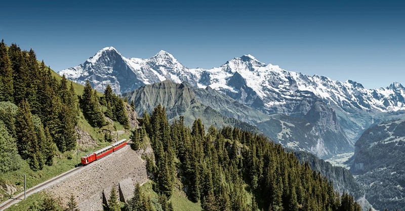 Schynige Platte mountain train