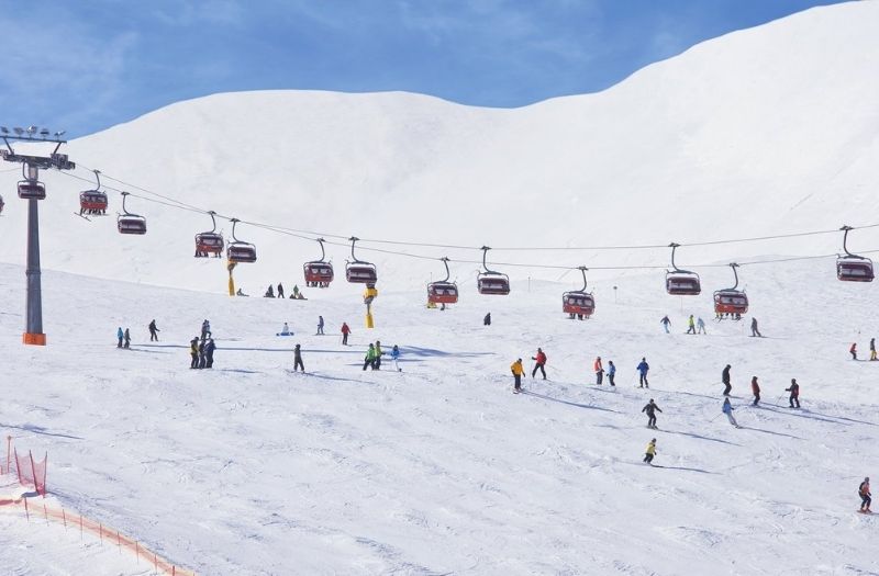 Skiing at Arosa Lenzerheide GT