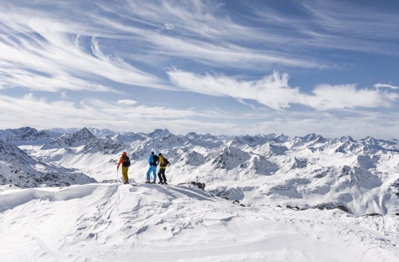 Skiing at Davos Klosters